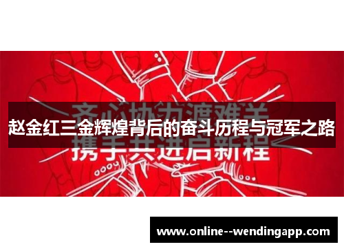 赵金红三金辉煌背后的奋斗历程与冠军之路 赵金红三金辉煌背后的奋斗历程与冠军之路